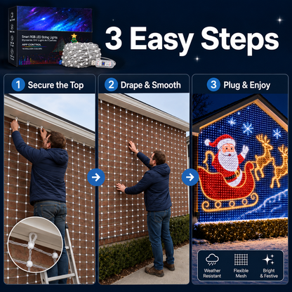 💐💖Smart RGB LED String Lights |🧱 Your Holiday Light Show, Controlled from Your Phone