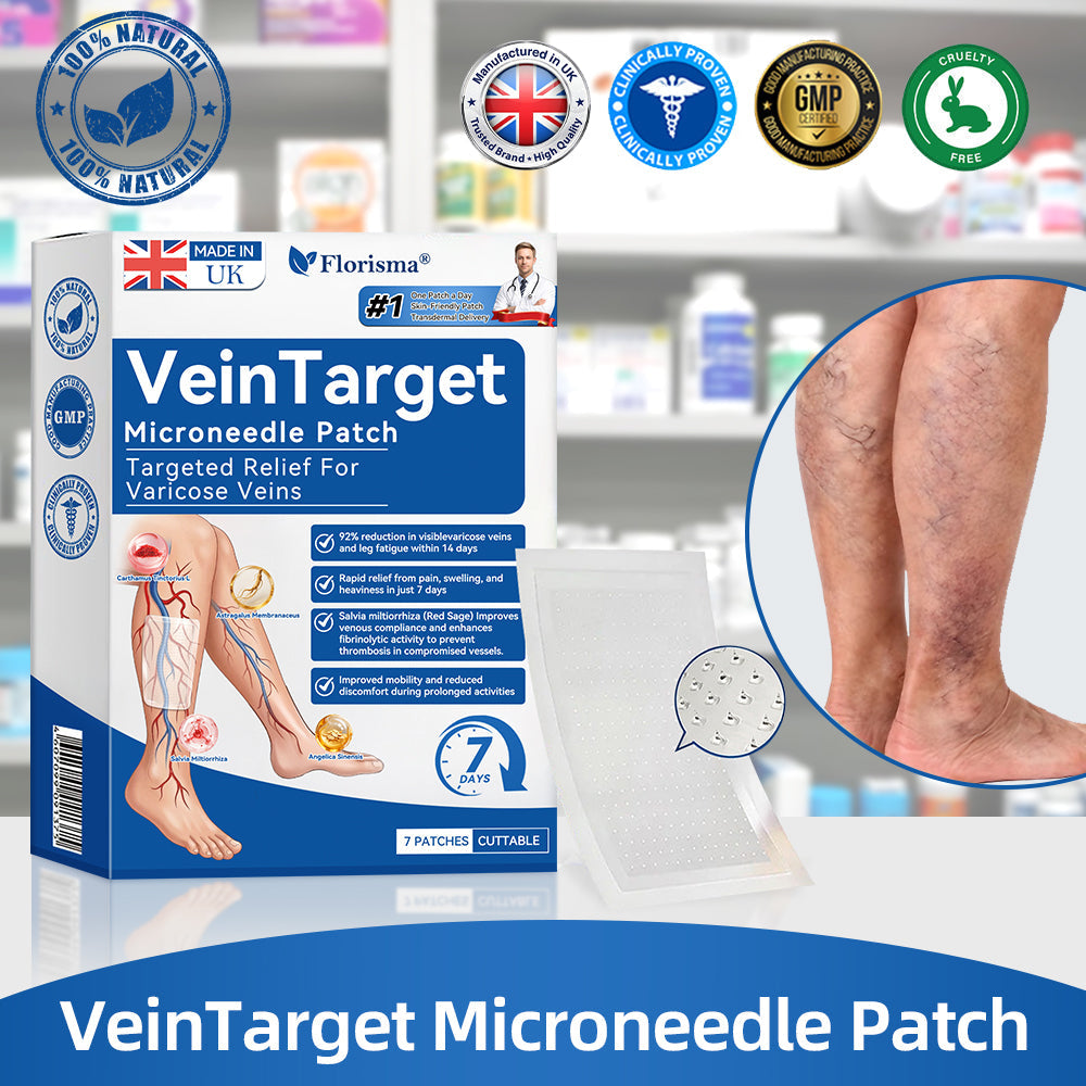 ✅𝐈𝐒𝐎𝟗𝟎𝟎𝟏 𝐑𝐞𝐠𝐢𝐬𝐭𝐞𝐫𝐞𝐝 & 𝐆𝐌𝐏 𝐂𝐞𝐫𝐭𝐢𝐟𝐢𝐞𝐝 |𝐅𝐥𝐨𝐫𝐢𝐬𝐦𝐚®🍁💖 𝐕𝐞𝐢𝐧𝐓𝐚𝐫𝐠𝐞𝐭 𝐌𝐢𝐜𝐫𝐨𝐧𝐞𝐞𝐝𝐥𝐞 𝐏𝐚𝐭𝐜𝐡⚡ —An advanced blend of plant-based ingredients to help target spider veins and varicose veins, while relieving heavy, tired legs.