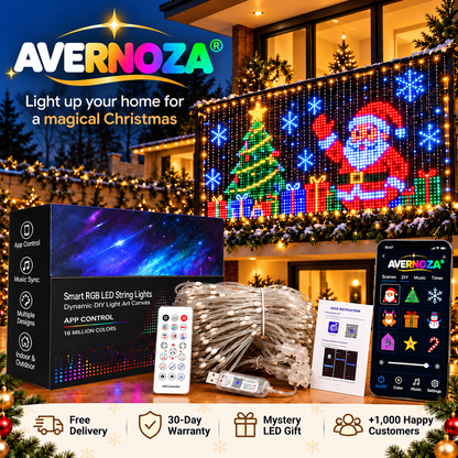 💐💖Smart RGB LED String Lights |🧱 Your Holiday Light Show, Controlled from Your Phone