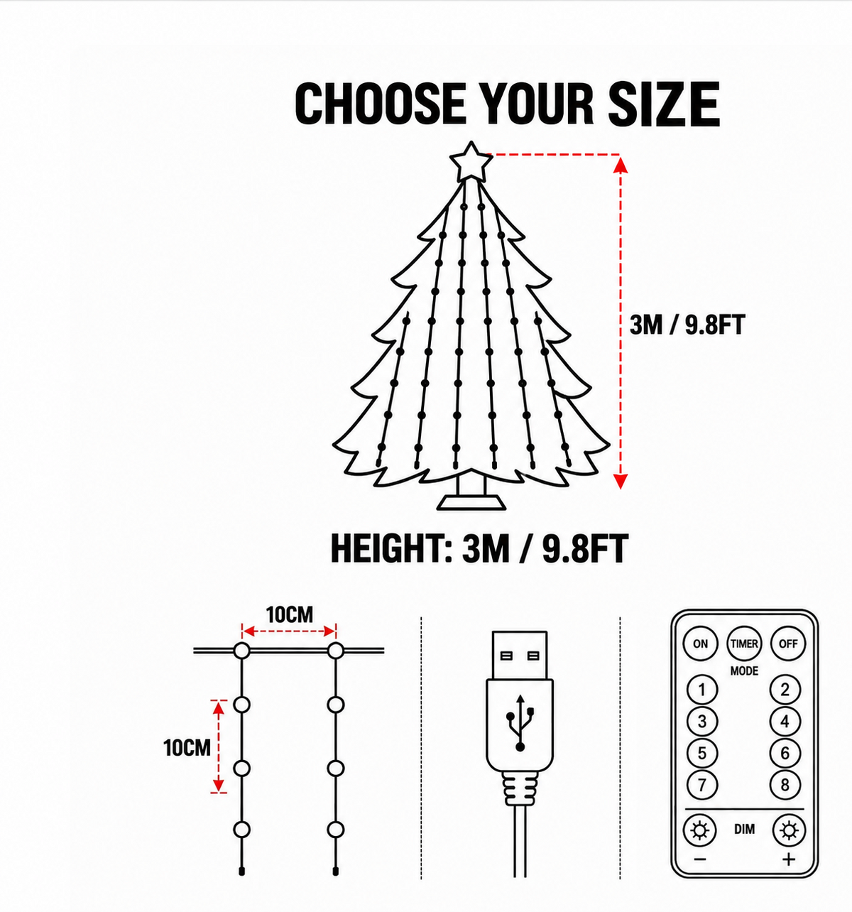 💐💖Smart RGB LED String Lights |🧱 Your Holiday Light Show, Controlled from Your Phone
