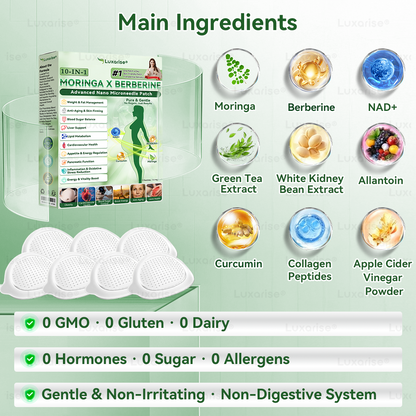 𝑶𝒇𝒇𝒊𝒄𝒊𝒂𝒍 𝑺𝒕𝒐𝒓𝒆 | 🍈💖𝑳𝒖𝒙𝒂𝒓𝒊𝒔𝒆® 𝑴𝒐𝒓𝒊𝒏𝒈𝒂 & 𝑩𝒆𝒓𝒃𝒆𝒓𝒊𝒏𝒆 10-𝑰𝑵-1 𝑨𝒅𝒗𝒂𝒏𝒄𝒆𝒅 𝑵𝒂𝒏𝒐 𝑴𝒊𝒄𝒓𝒐𝒏𝒆𝒆𝒅𝒍𝒆 𝑷𝒂𝒕𝒄𝒉 (𝐎𝐧𝐜𝐞 𝐃𝐚𝐢𝐥𝐲, 𝐯𝐢𝐬𝐢𝐛𝐥𝐞 𝐜𝐡𝐚𝐧𝐠𝐞𝐬 𝐢𝐧 𝟕 𝐝𝐚𝐲𝐬）✅ 𝐎𝐛𝐞𝐬𝐢𝐭𝐲, 𝐃𝐢𝐚𝐛𝐞𝐭𝐞𝐬, 𝐒𝐥𝐞𝐞𝐩 𝐀𝐩𝐧𝐞𝐚, 𝐀𝐧𝐝 𝐉𝐨𝐢𝐧𝐭 𝐈𝐬𝐬𝐮𝐞𝐬💥