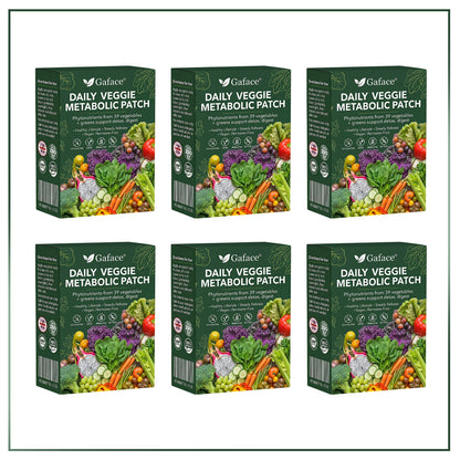 𝐆𝐚𝐟𝐚𝐜𝐞® 𝐃𝐚𝐢𝐥𝐲 𝐕𝐞𝐠𝐞𝐭𝐚𝐛𝐥𝐞 𝐌𝐞𝐭𝐚𝐛𝐨𝐥𝐢𝐜 𝐏𝐚𝐭𝐜𝐡 𝐮𝐬𝐞𝐬 𝐨𝐫𝐠𝐚𝐧𝐢𝐜 𝐯𝐞𝐠𝐞𝐭𝐚𝐛𝐥𝐞 𝐞𝐱𝐭𝐫𝐚𝐜𝐭𝐬 𝐚𝐧𝐝 𝐩𝐡𝐲𝐭𝐨𝐧𝐮𝐭𝐫𝐢𝐞𝐧𝐭𝐬 𝐟𝐫𝐨𝐦 𝟑𝟗 𝐯𝐞𝐠𝐞𝐭𝐚𝐛𝐥𝐞𝐬 + 𝐠𝐫𝐞𝐞𝐧𝐬 𝐭𝐨 𝐬𝐮𝐩𝐩𝐨𝐫𝐭 𝐝𝐞𝐭𝐨𝐱, 𝐝𝐢𝐠𝐞𝐬𝐭𝐢𝐨𝐧 & 𝐦𝐞𝐭𝐚𝐛𝐨𝐥𝐢𝐜 𝐫𝐞𝐬𝐞𝐭, 𝐚𝐧𝐝 𝐛𝐨𝐨𝐬𝐭 𝐞𝐧𝐞𝐫𝐠𝐲 𝐟𝐨𝐫 𝐚𝐥𝐥-𝐝𝐚𝐲 𝐰𝐞𝐥𝐥𝐧𝐞𝐬𝐬.