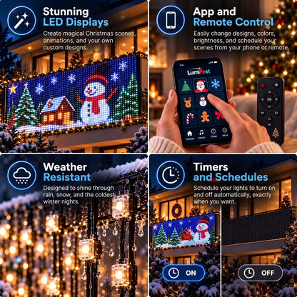 💐💖Smart RGB LED String Lights |🧱 Your Holiday Light Show, Controlled from Your Phone